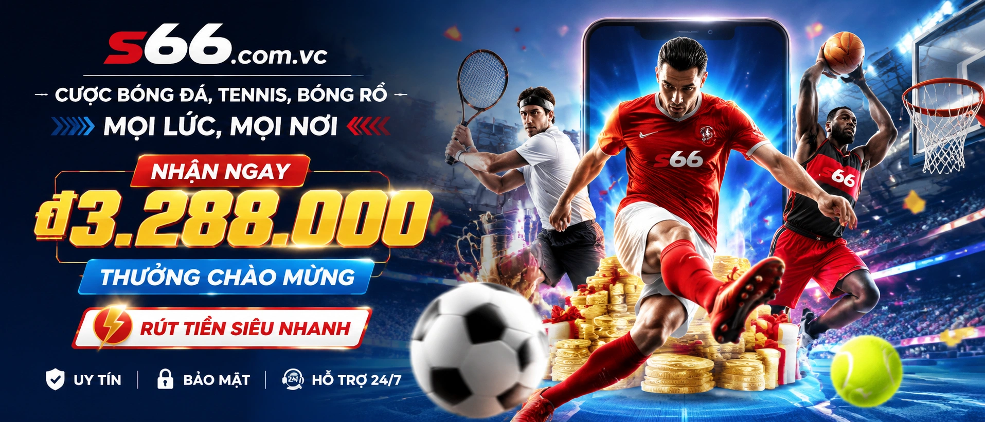 Giao diện thể thao S66 hiển thị trận đấu và khu vực theo dõi kèo
